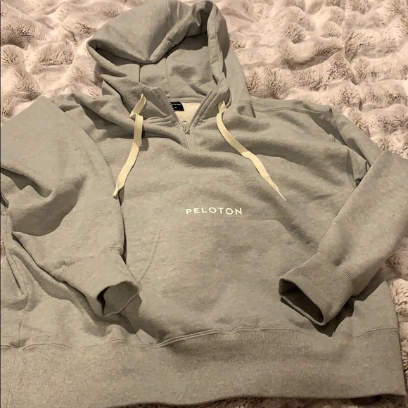 Peloton Tops - Peloton half zip gray hoodie